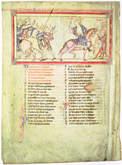 f.2v Thomas Becket quitte le roi Henri II d